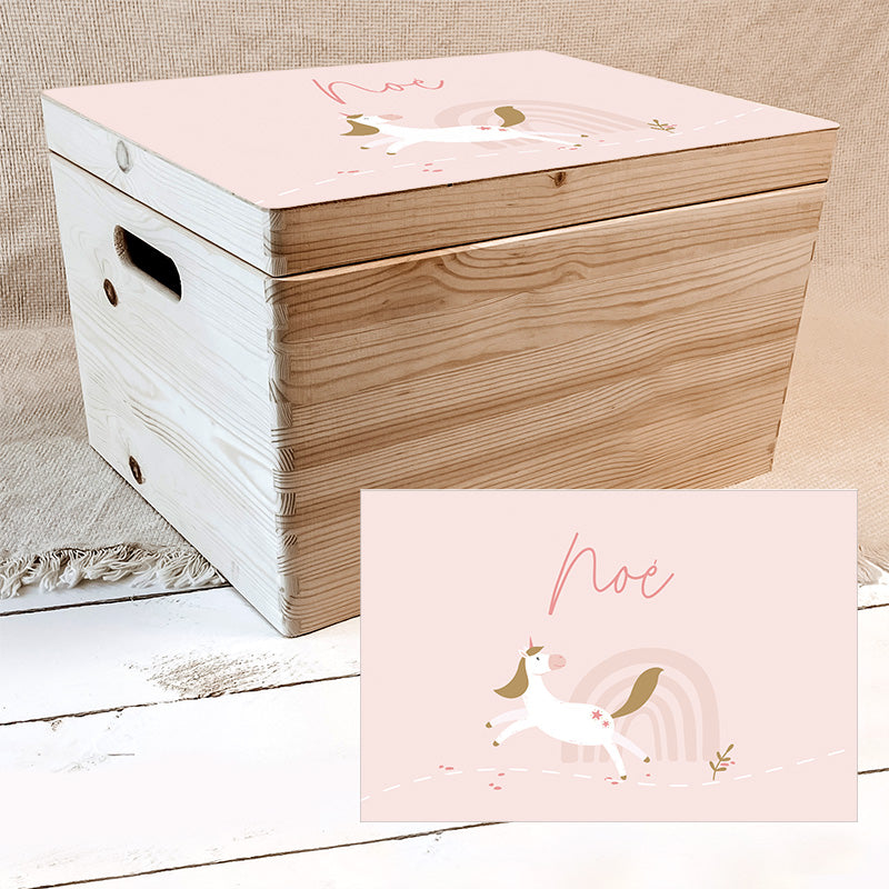 Memorybox meisje XL in het ontwerp Unicorn.